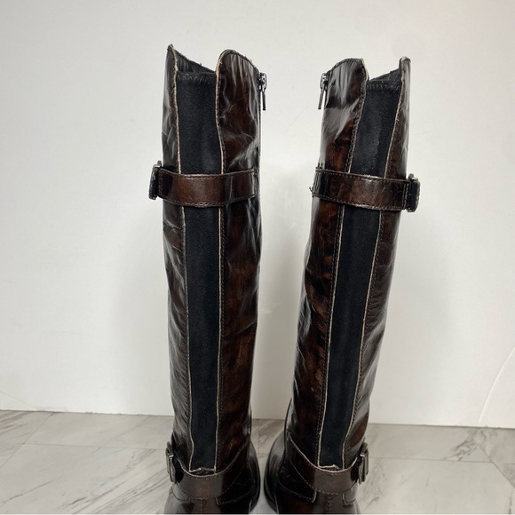 Born Gibb Knee High Brown Leather Boot 8 1/2 M - Picture 5 of 16